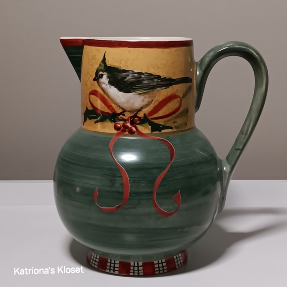 Lenox Winter Greetings Earthenware Pitcher - Picture 2 of 11